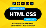 Load image into Gallery viewer, I will convert figma to HTML, PSD to HTML, xd to HTML responsive (1 page)