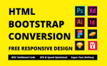 Load image into Gallery viewer, I will convert figma to html, sketch to html, psd to html, xd to html css bootstrap (1 page)