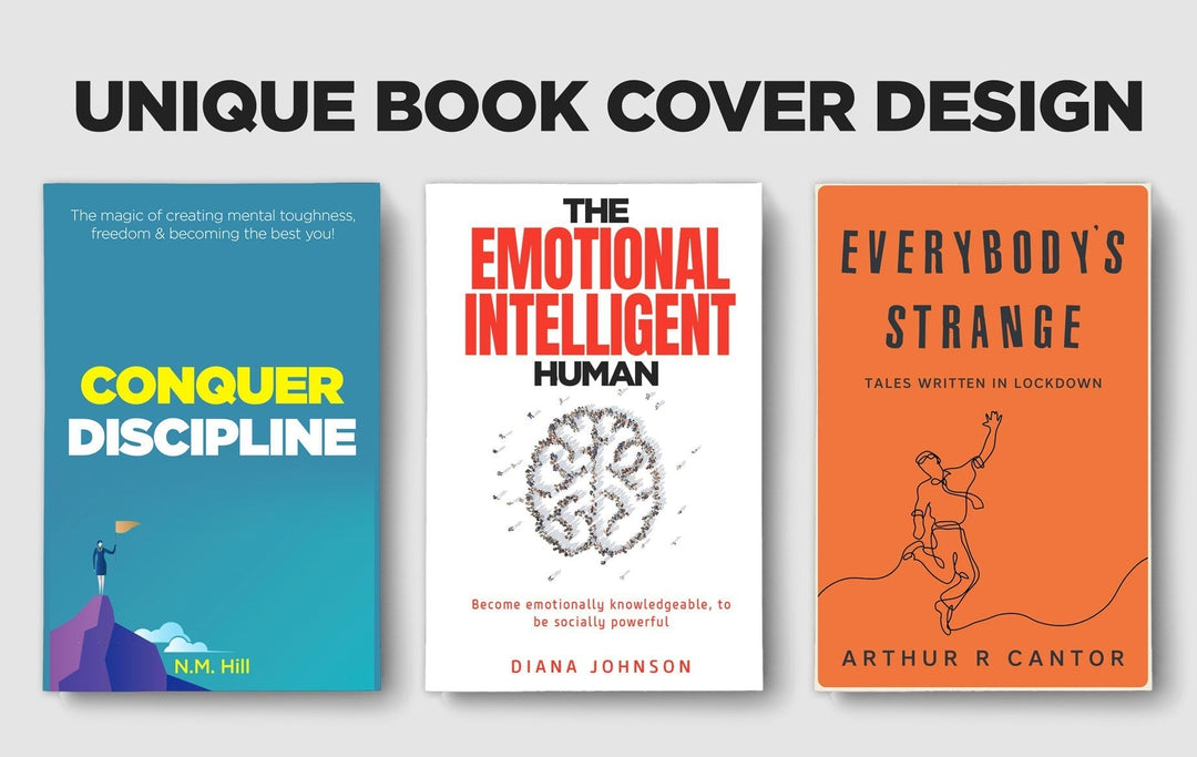 I will design a minimalist book cover or ebook cover, kdp cover