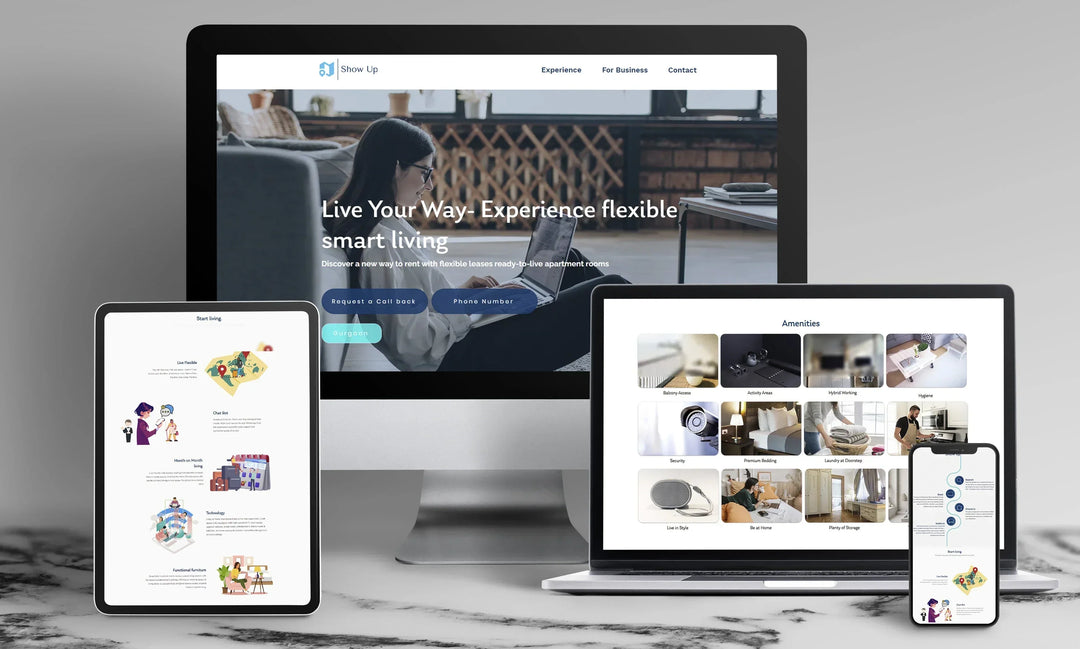 I will design or redesign professional wix, squarespace website (1 page)