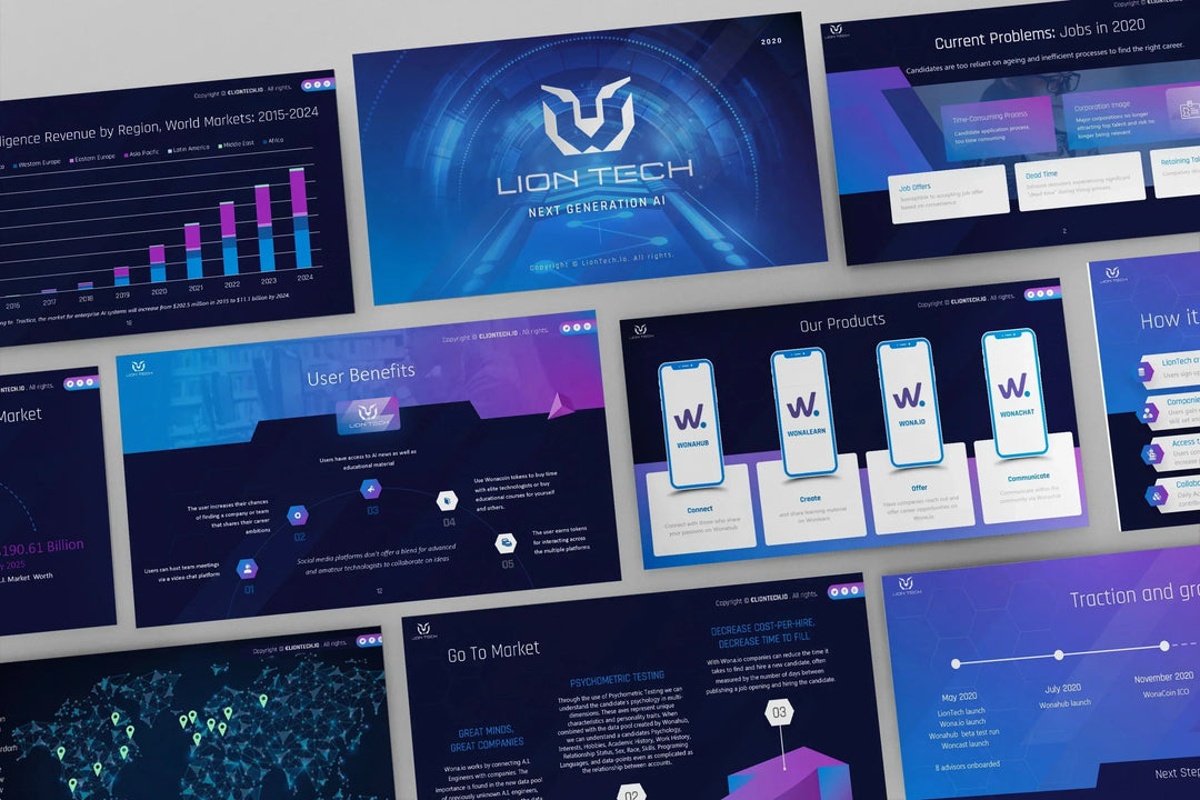 I will design a pitch deck powerpoint presentation (Upto 10 slides)