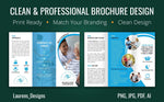 Load image into Gallery viewer, I will design a clean professional trifold or bifold brochure