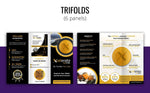 Load image into Gallery viewer, I will design a clean professional trifold or bifold brochure