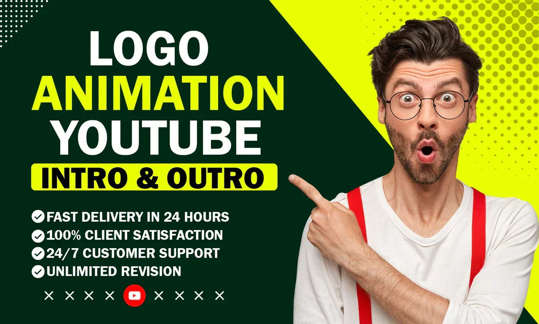 I will do logo animation video youtube intro or outro within 24hrs
