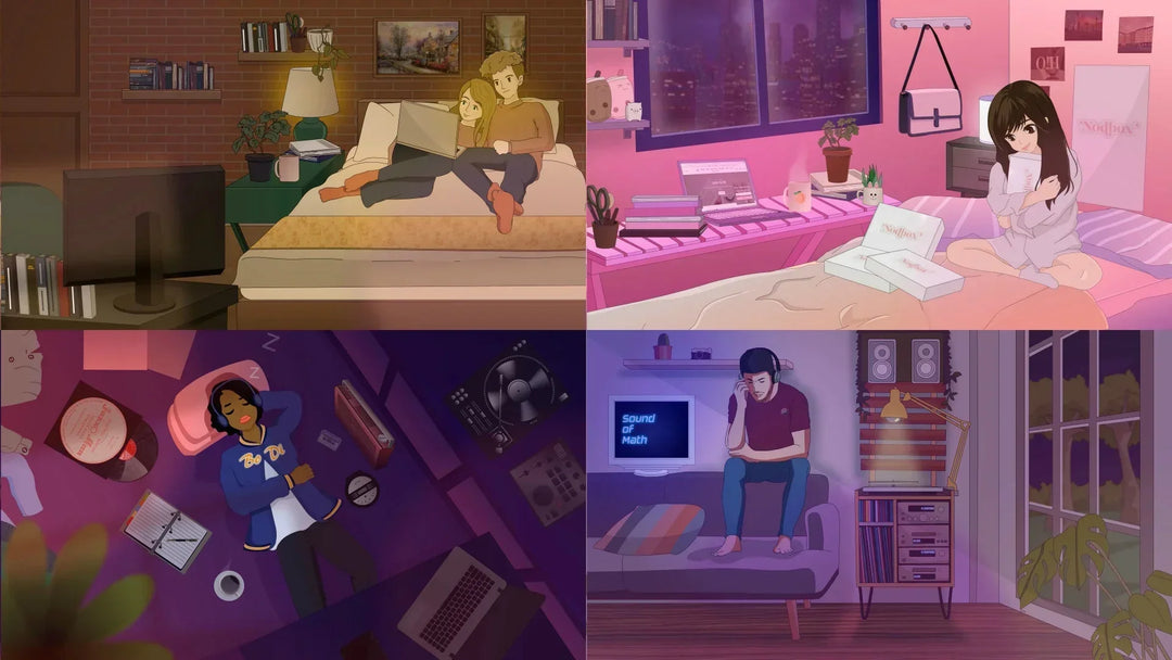 I will create lofi loop animation illustration and animated gif