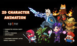 Load image into Gallery viewer, I will create smooth 2d character animation in spine for your game-15 seconds running time
