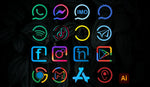 Load image into Gallery viewer, I will create a custom hand drawn icons set
