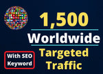 Load image into Gallery viewer, I will deliver 1500 real website hits from all over the world