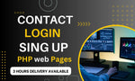 Load image into Gallery viewer, I will create fix contact, login, sign up form, and web page in PHP, html, css