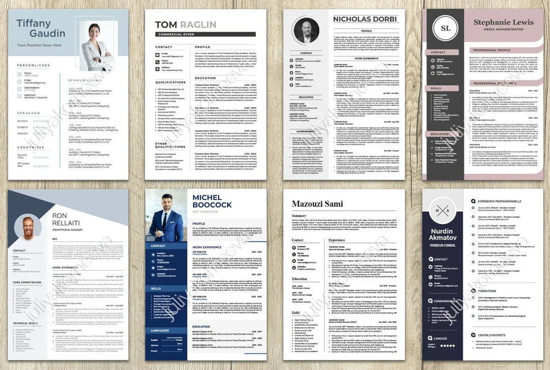 I will design professional resume, cv and cover letter template