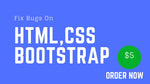 Load image into Gallery viewer, I will fix html css bootstrap issues