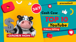 Load image into Gallery viewer, I will create youtube top 10 videos and faceless cash cow video editing-1 video(180 seconds running time)
