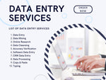 Load image into Gallery viewer, We will do data entry database data analysis