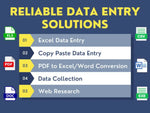 Load image into Gallery viewer, You will get Reliable Data Entry Solutions | Excel Data Entry, Cleaning &amp; Formatting