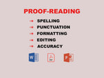 Load image into Gallery viewer, I will proofread and edit your document (upto 1100 words)