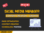 Load image into Gallery viewer, I will be your social media marketing manager and personal assistant (3 platforms)