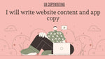 Load image into Gallery viewer, I will write UX and marketing content for your website and apps (Upto 6 Web pages)