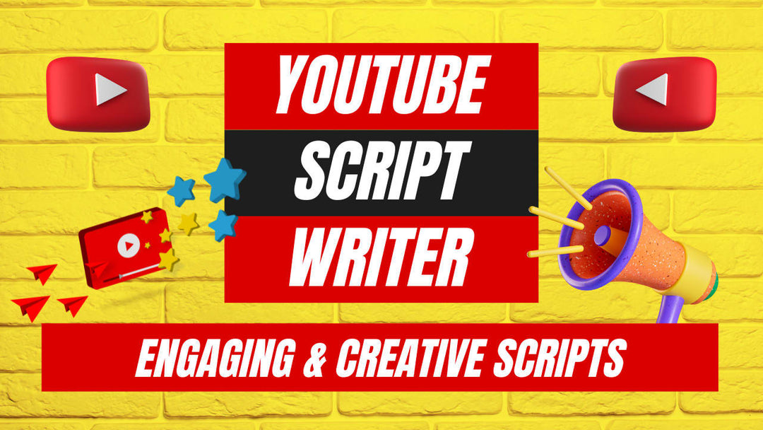 We will be the best professional writer for your YouTube scripts (Script Upto 500 words)