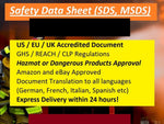 Load image into Gallery viewer, I will create GHS compliant Safety Data Sheet (SDS), MSDS for USA, UK, or Amazon requirements
